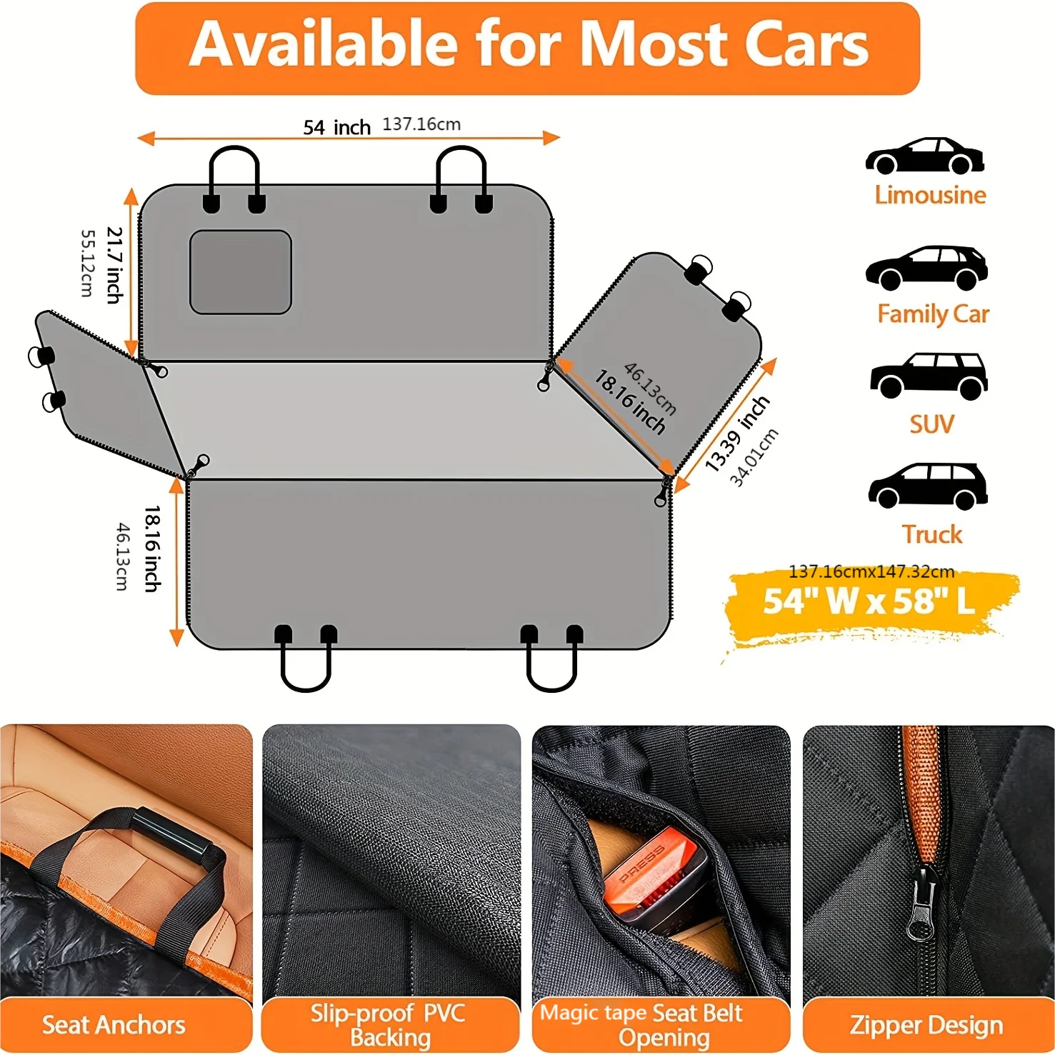 Funda para asiento de coche para perros