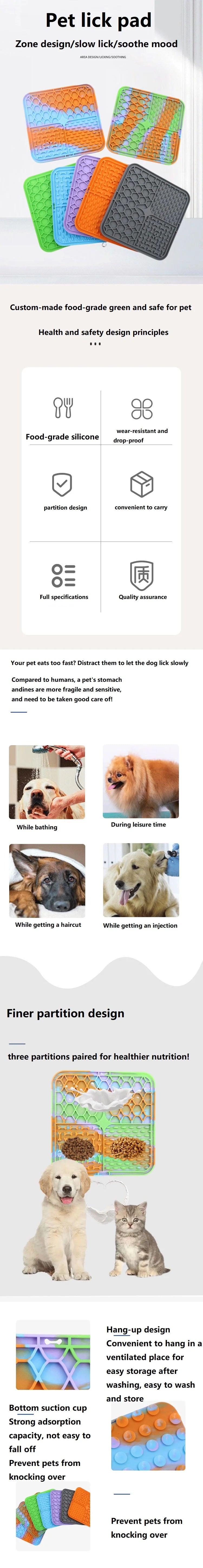 Estera de silicona para lamer